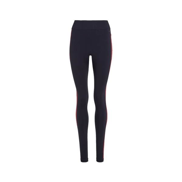 Tommy Hilfiger Leggings Bleu marine Bordeaux - LEGGING LONGS SPORT GLOBAL STRIPE - S - Ref S10S101707 48 €