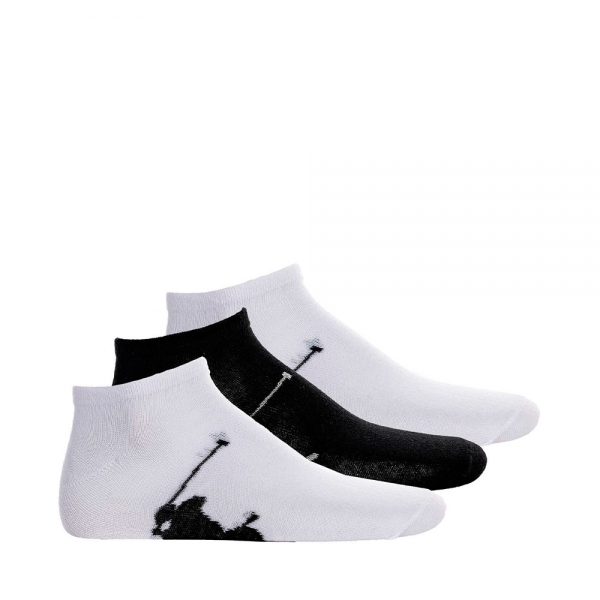 Ralph Lauren Chaussettes Noir Blanc - LOT DE 3 CHAUSSETTES QUART - UNICA - Ref 23 €