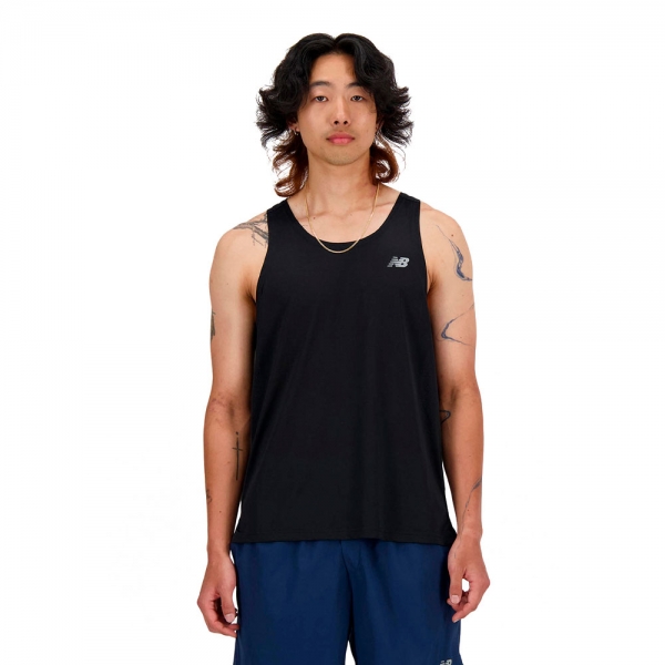 New Balance Vtements de sport Noir - T-SHIRT SANS MANCHES DE COURSE DATHLTISME - M - Ref 32 €