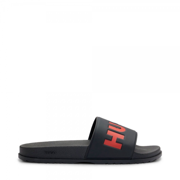 Hugo Boss TONGS AVEC LOGO SUR LA BANDE - 41 Noir- Ref.
