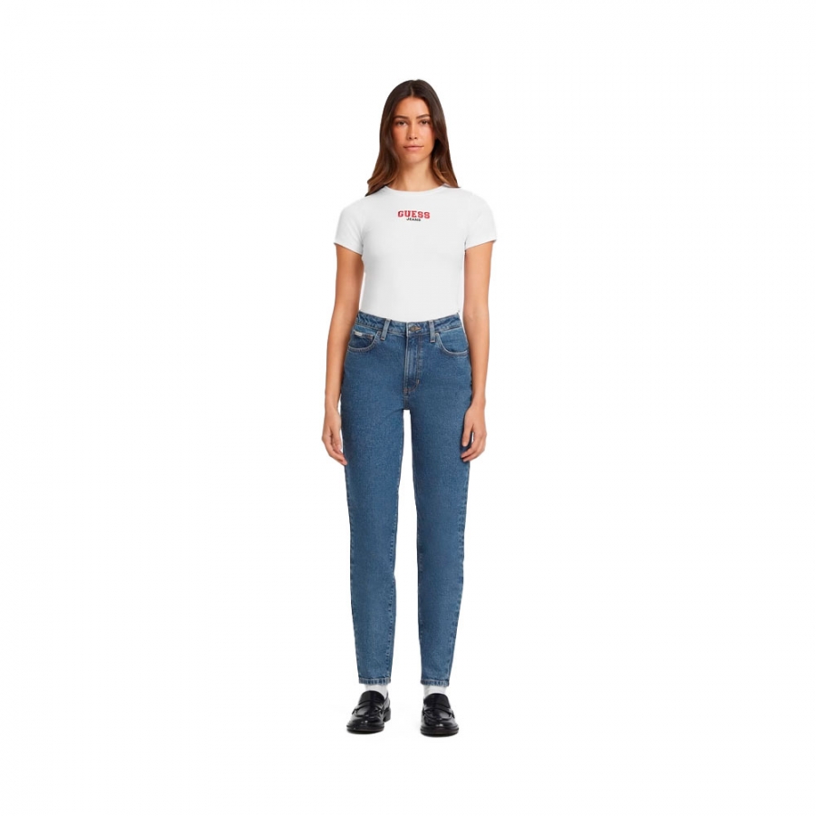 t-shirt-ricamata-in-maglia-a-coste-slim-fit