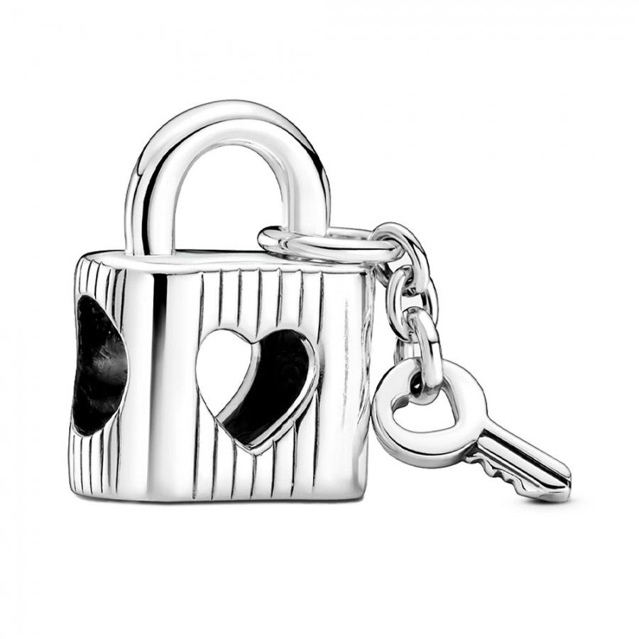 charm-vorhangeschloss-und-herzschlussel-790095c01 charm-vorhangeschloss-und-herzschlussel-790095c01