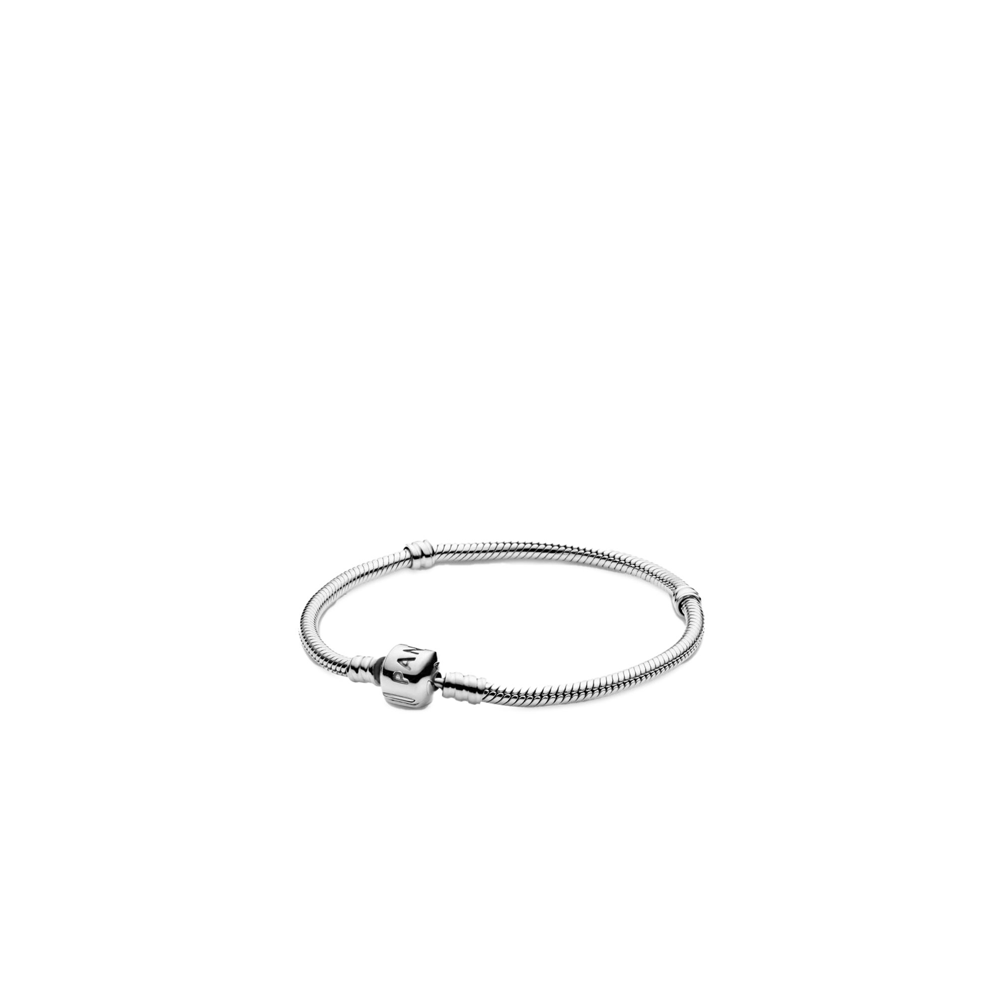 Sterling silver bracelet and Pandora clasp in sterling silver 