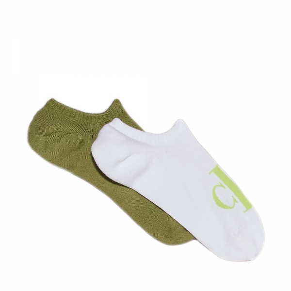 Calvin Klein Calcetines Vert - LOT DE 2 CHAUSSETTES FOOTIE - UNICA - Ref 8 €