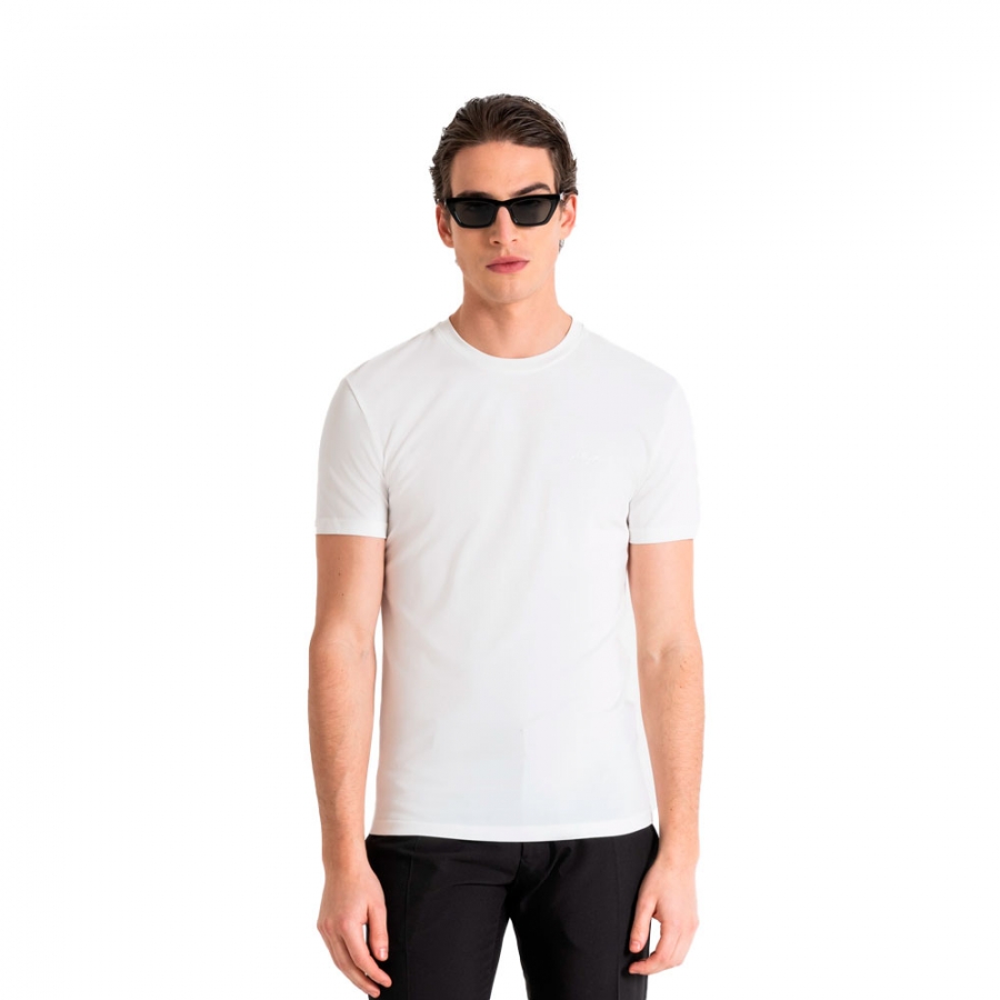 camiseta-super-slim-fit-con-logotipo-estampado