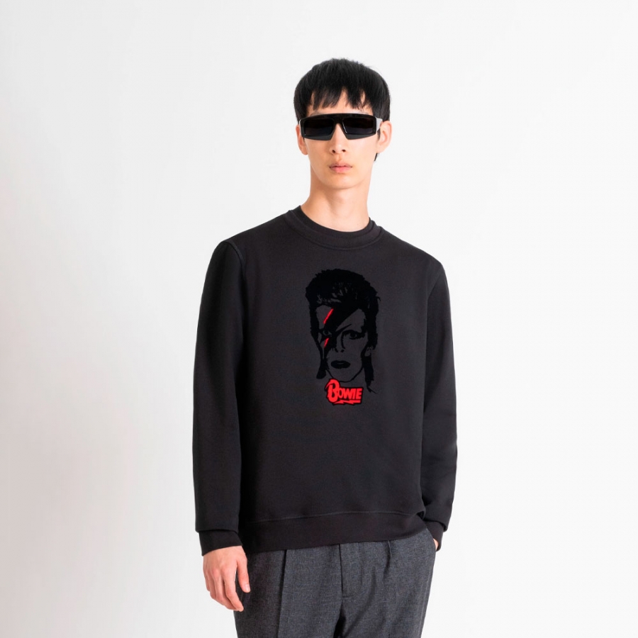 david-bowie-sweatshirt-mit-regularer-passform david-bowie-sweatshirt-mit-regularer-passform