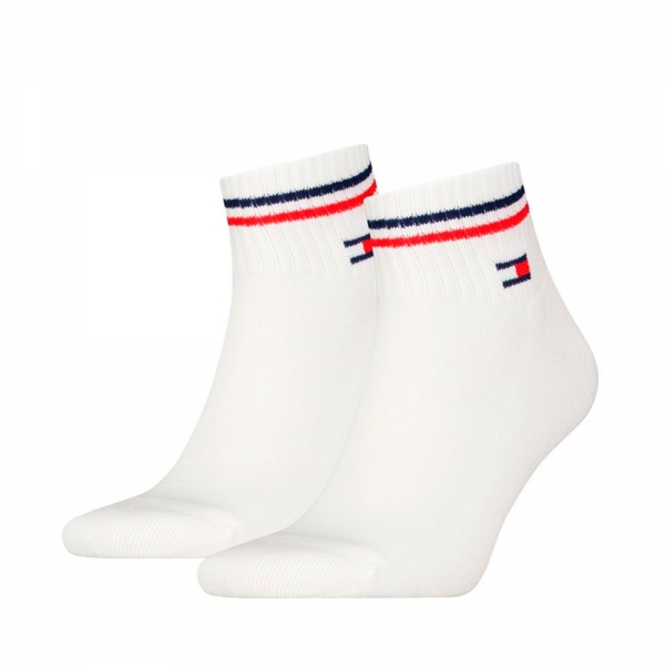Tommy Hilfiger Calcetines Blanc - Pack 2 chaussettes Classics dtail rayures - 4346 - Ref 11 €