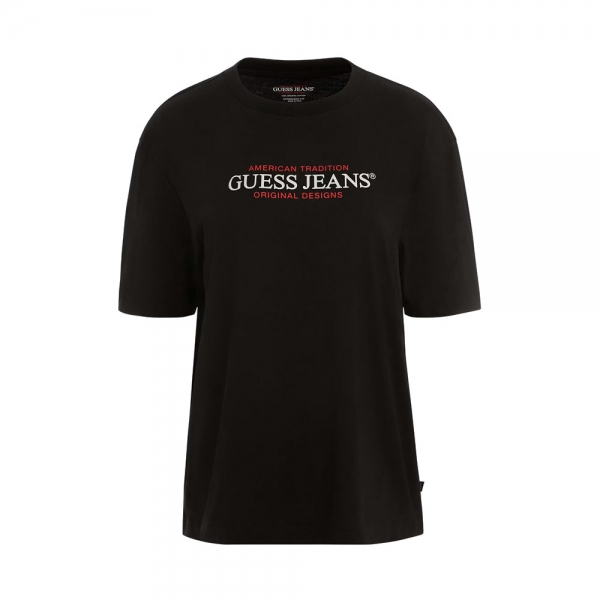 Guess T-shirts hauts et polos Noir - T-SHIRT AMPLE TRADITION AMRICAINE - XS - Ref 17 €