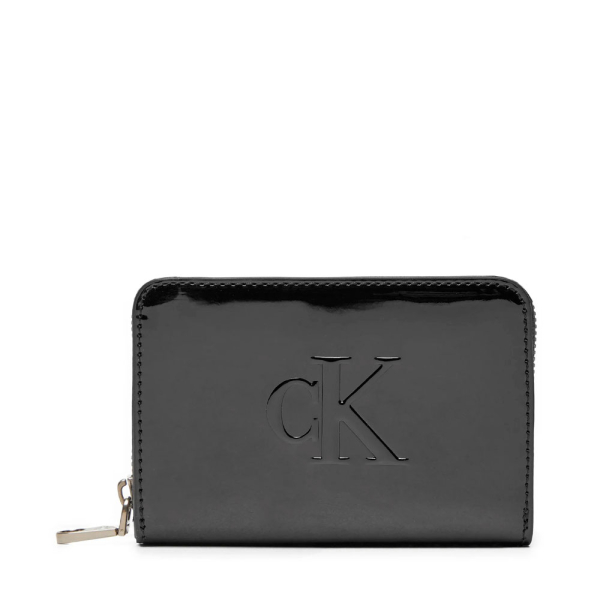 Calvin Klein PORTEFEUILLE MOYEN ZIP AUTOUR SCULPT - U Noir- Ref 42 €