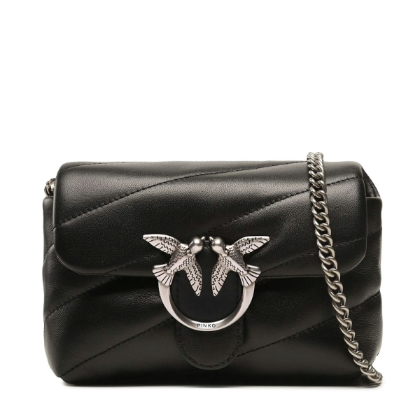 Pinko SAC BANDOULIRE NAPPA MOUTON LOVE PUFF BABY CL - U Noir- Ref 220 €
