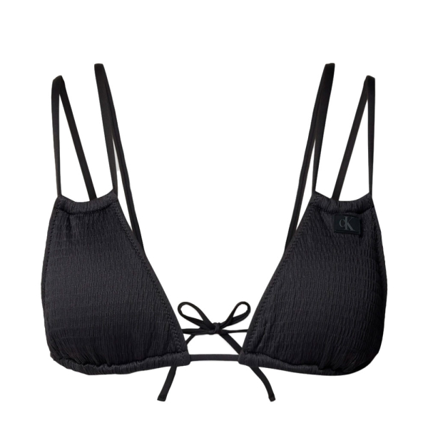 Calvin Klein Vtements de bain Noir - HAUT DE BIKINI TRIANGLE - TEXTURE MONOGRAMME - XS - Ref 33 €