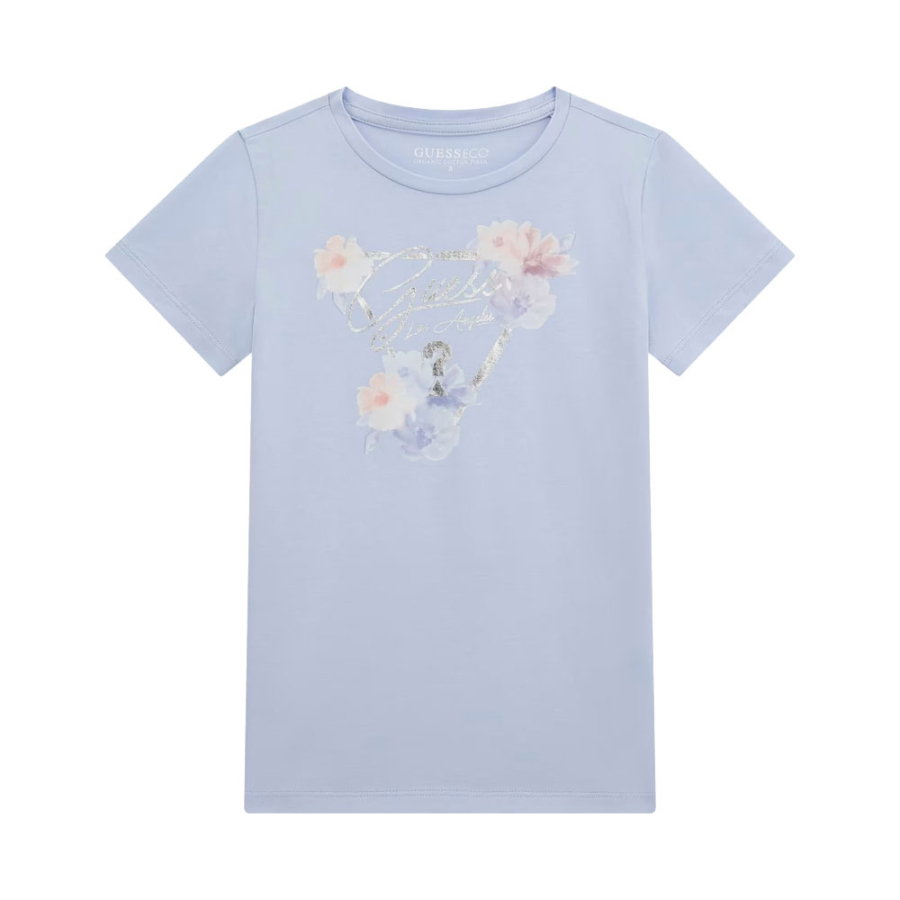 t-shirt-avec-logo-enfant-triangle-fleuri t-shirt-avec-logo-enfant-triangle-fleuri