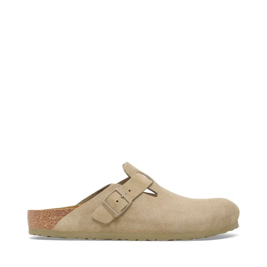 zoccolo-boston-scamosciato-color-kaki-sbiadito-da-donna-birkenstock zoccolo-boston-scamosciato-color-kaki-sbiadito-da-donna-birkenstock