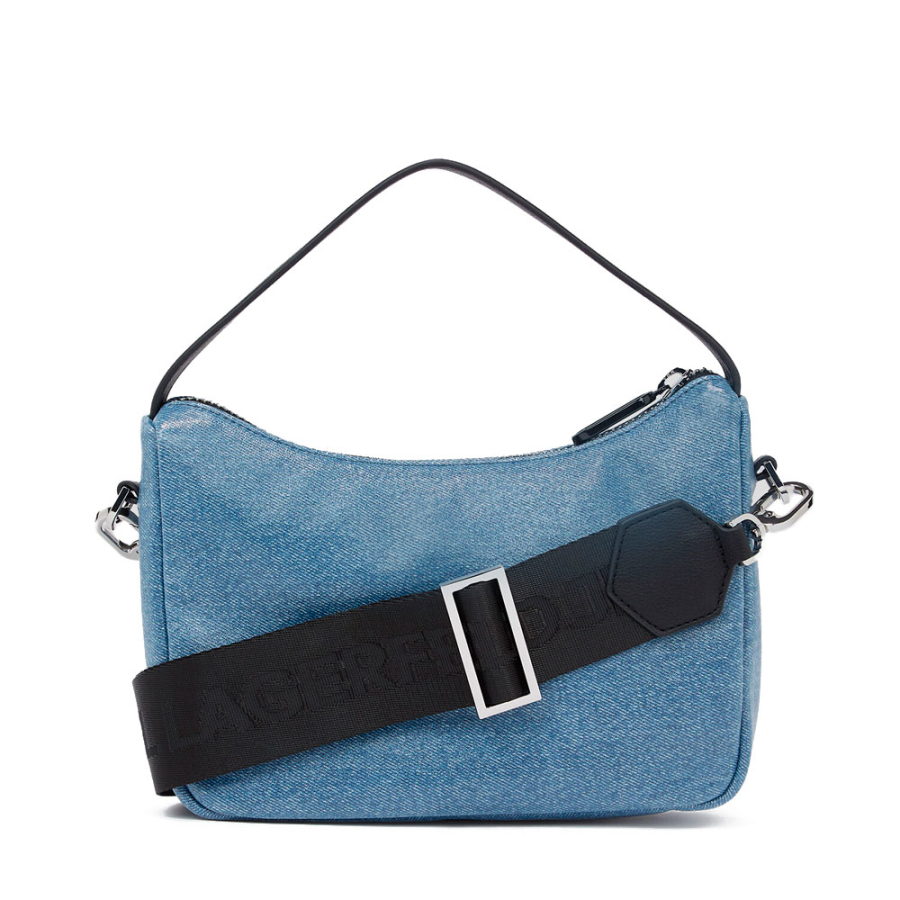 mini-sac-hobo-enduit-avec-logo-carre-klj mini-sac-hobo-enduit-avec-logo-carre-klj