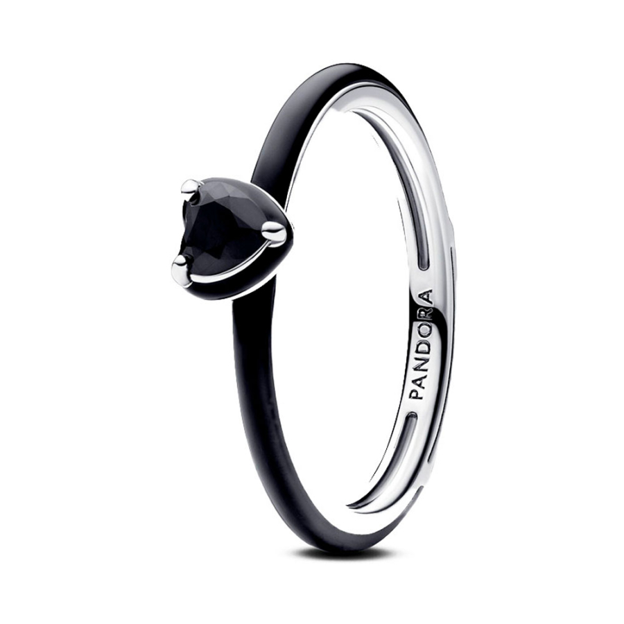 pandora-bague-coeur-chakra-noir-me-193088c01 pandora-bague-coeur-chakra-noir-me-193088c01
