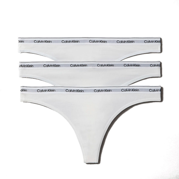 Calvin Klein Underwear Sous-vtements Blanc - LOT DE 3 STRINGS - LOGO ICON - S - Ref 38 €