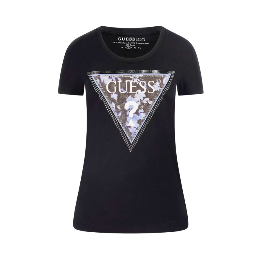 t-shirt-a-logo-triangulaire-floral t-shirt-a-logo-triangulaire-floral