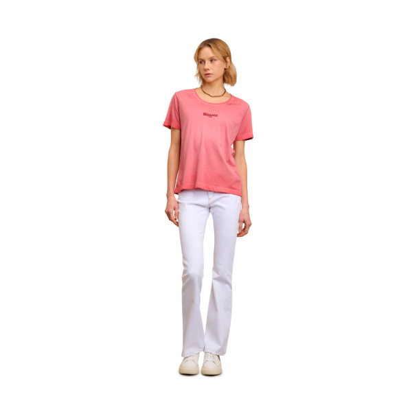 Blauer T-shirts hauts et polos Rose - T-SHIRT DGRAD EN PONGE - XS - Ref 39 €