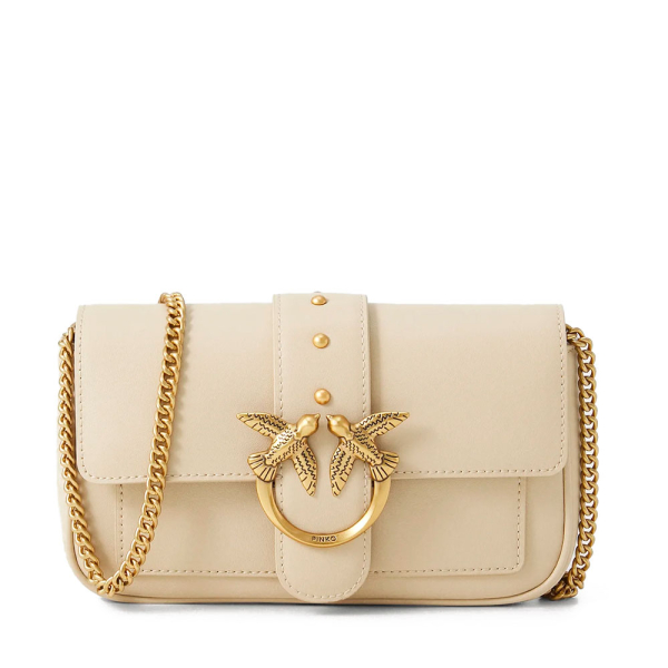 Pinko SAC BANDOULIRE LOVE ONE POCKET - U Beige- Ref 212 €