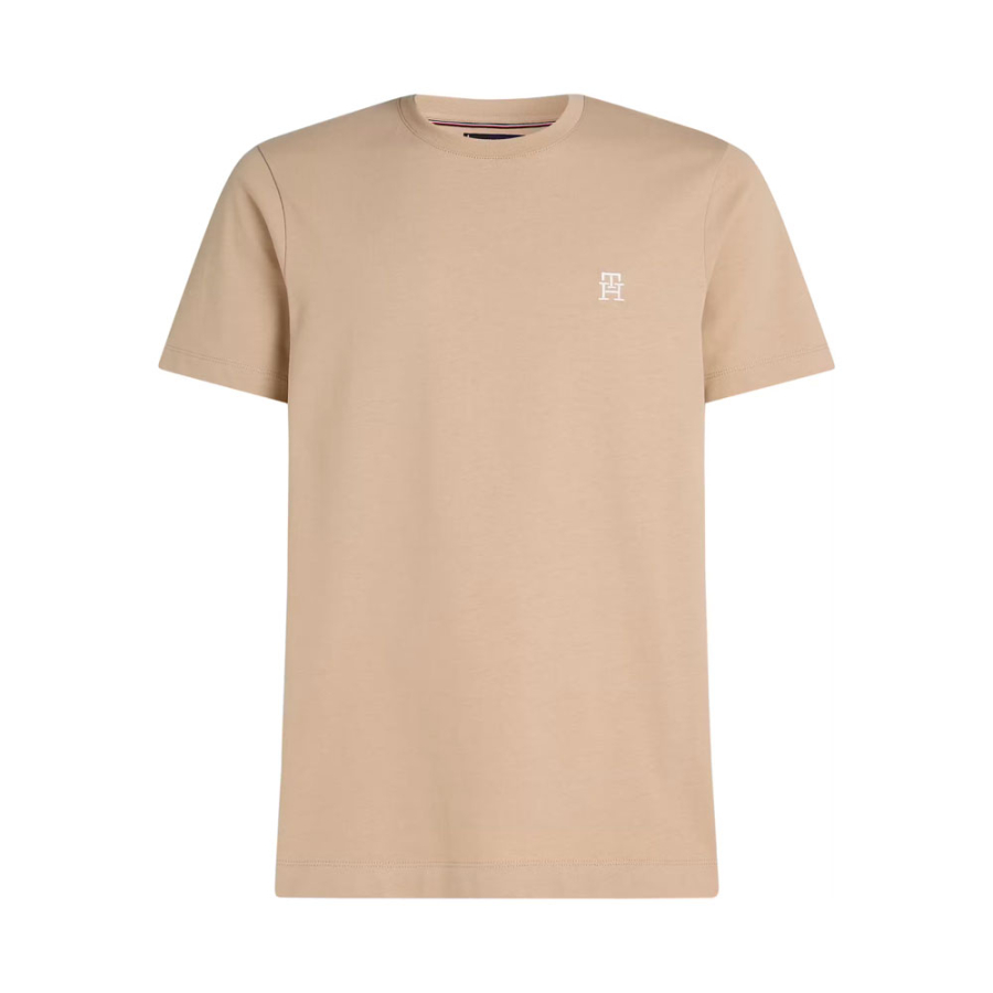 t-shirt-con-monogramma-th-a-contrasto t-shirt-con-monogramma-th-a-contrasto