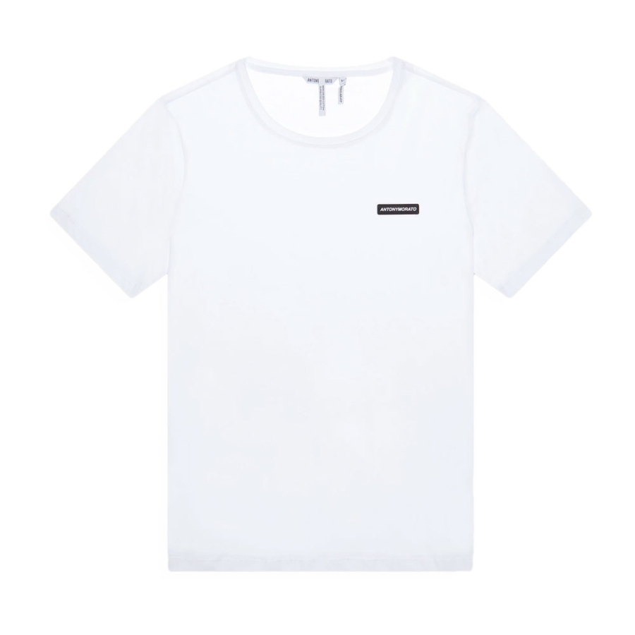 t-shirt-mit-normaler-passform-und-logo-aufnaher-aus-gummi t-shirt-mit-normaler-passform-und-logo-aufnaher-aus-gummi