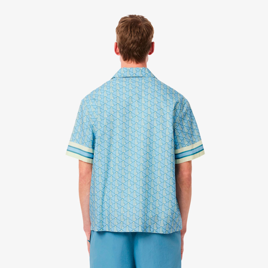 camisa-con-monograma-de-corte-recto camisa-con-monograma-de-corte-recto