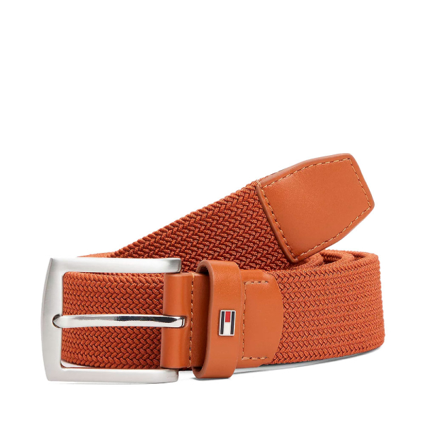Tommy Hilfiger CEINTURE TEXTURE AVEC BOUCLE CARRE - 110 Brun- Ref 44 €