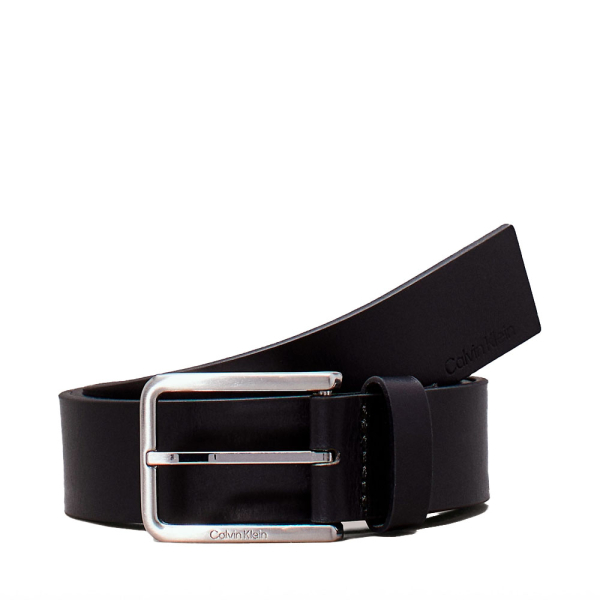 Calvin Klein CEINTURE EN GRAIN HUILE CHALEUREUX - 90 Noir- Ref 35 €