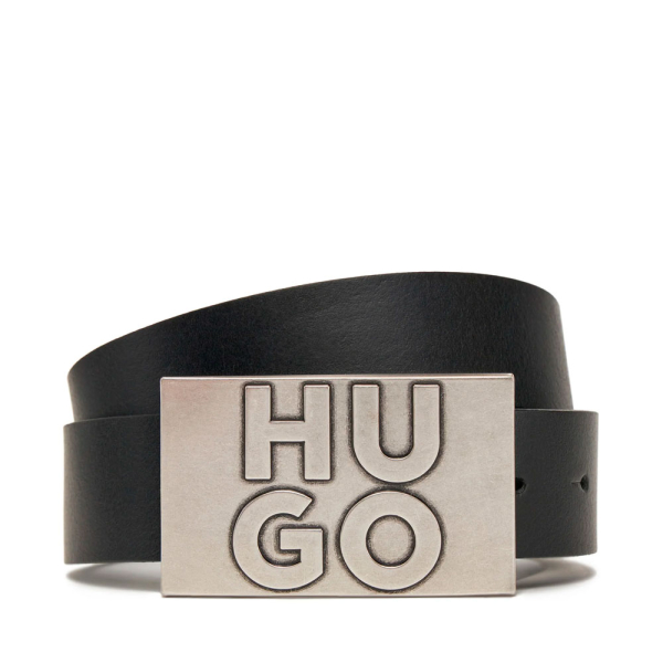 Hugo Boss CEINTURE EN CUIR - 85 Noir- Ref 49 €