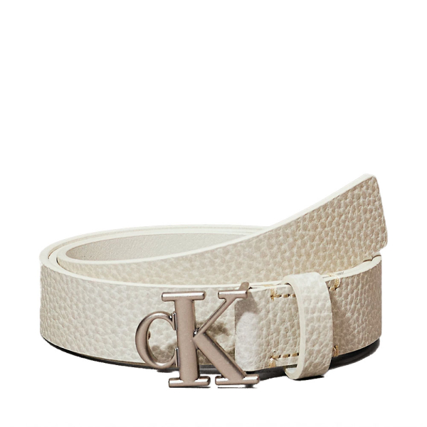 Calvin Klein Ceinture en cuir avec logo - 80 Blanc- Ref 38 €