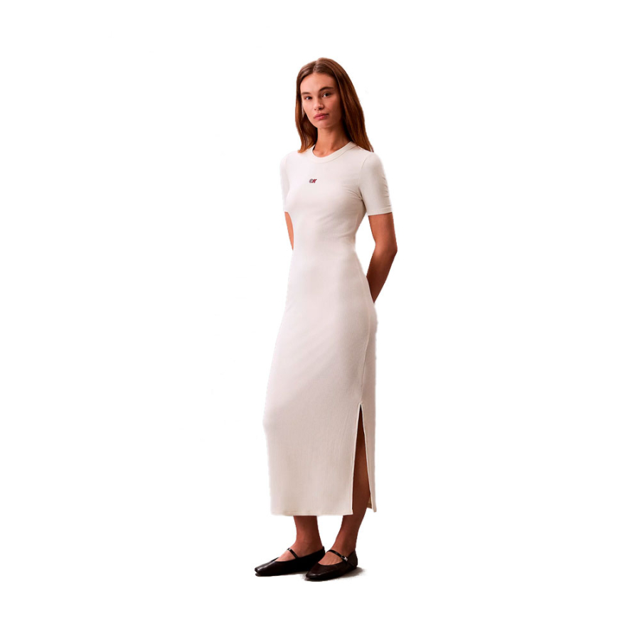 vestido-midi-de-canale-elastico-de-modal vestido-midi-de-canale-elastico-de-modal