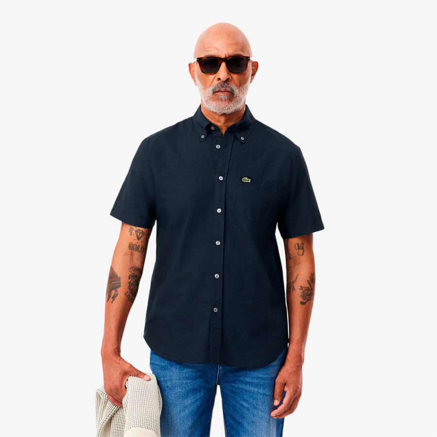 camisa-oxford-de-manga-curta-e-ajuste-regular