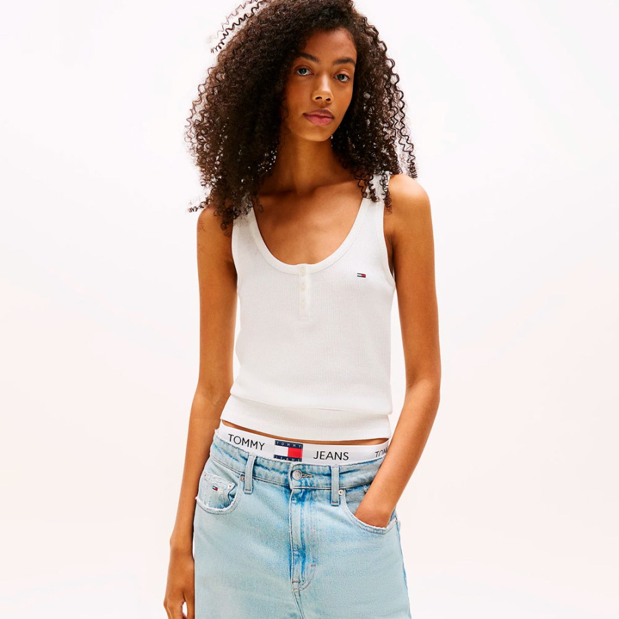 t-shirt-slim-sans-manches-a-col-henley t-shirt-slim-sans-manches-a-col-henley