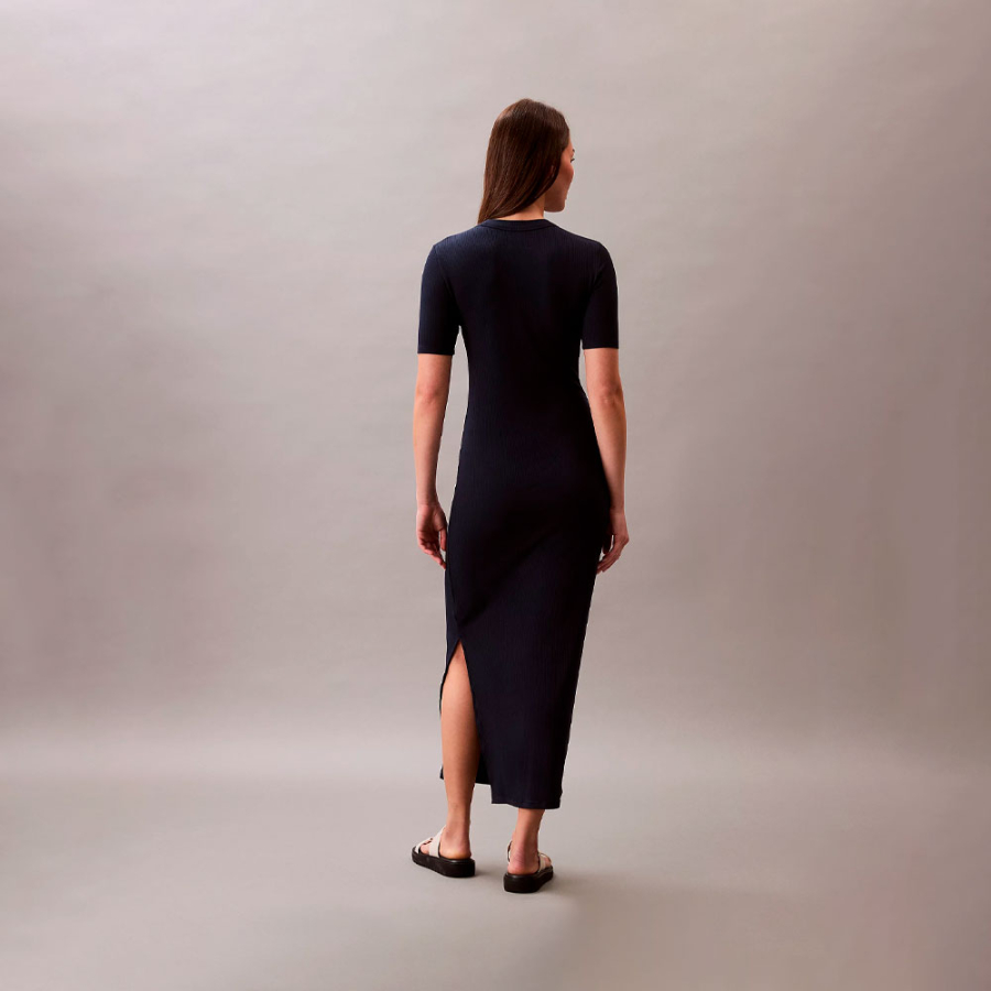 abito-midi-a-coste-elasticizzato-in-modal abito-midi-a-coste-elasticizzato-in-modal