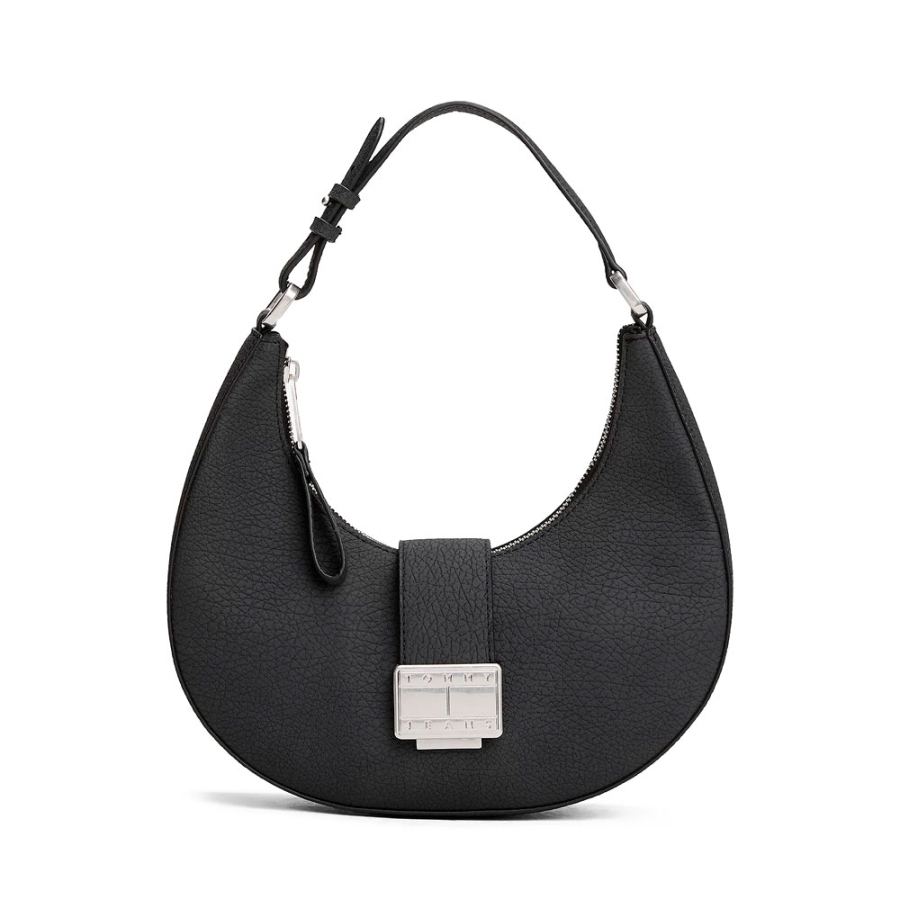 borsa-hobo-con-chiusura-a-torsione-e-logo borsa-hobo-con-chiusura-a-torsione-e-logo