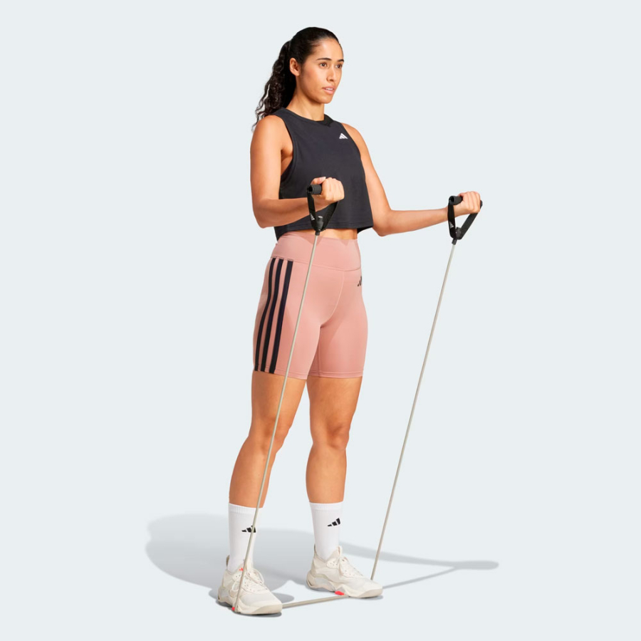optime-essentials-3-streifen-kurze-leggings