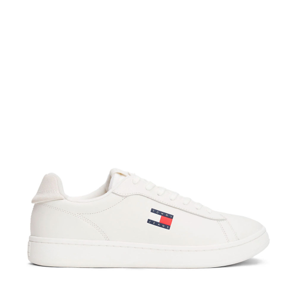 Tommy Hilfiger Baskets au design rtro avec cuir - 40 Blanc- Ref 70 €