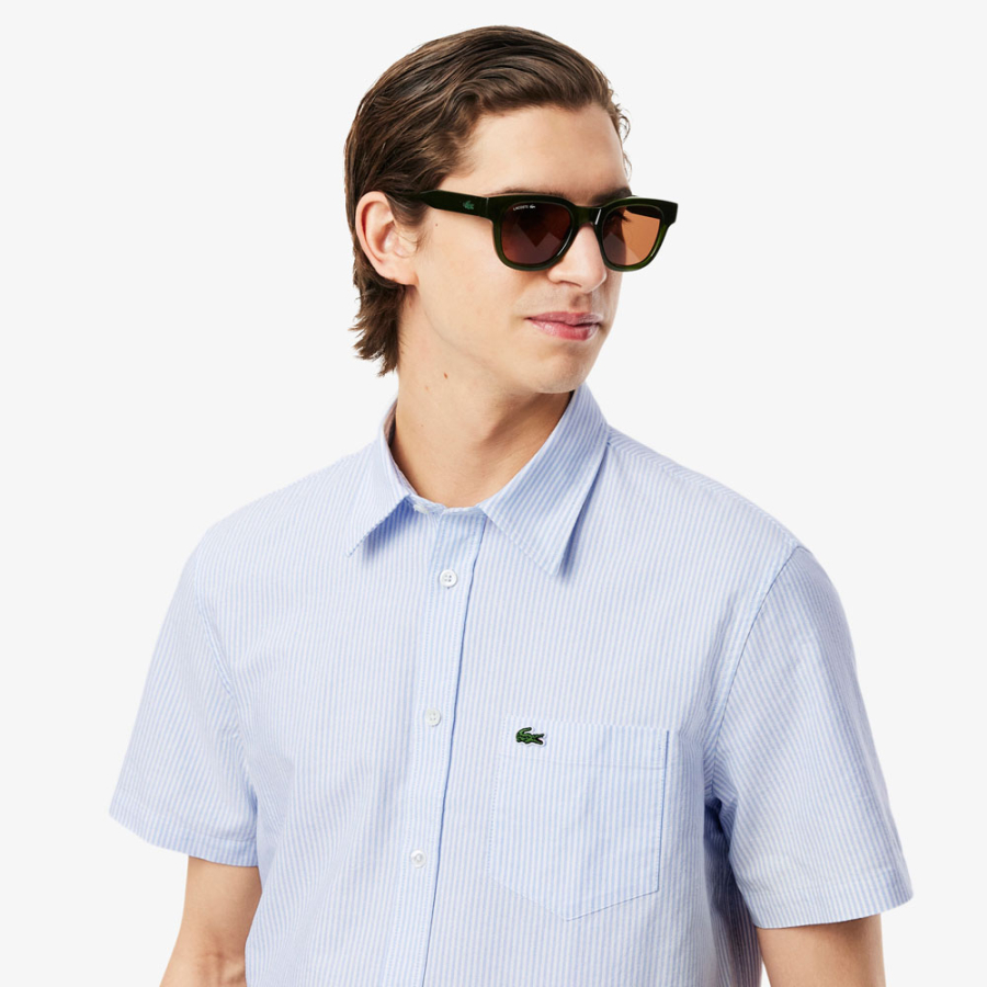camisa-oxford-de-manga-corta-y-corte-regular camisa-oxford-de-manga-corta-y-corte-regular