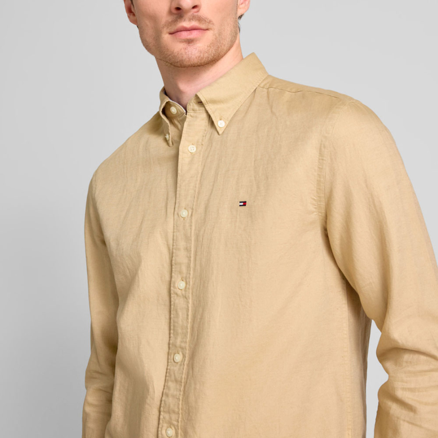 camisa-de-mistura-de-linho camisa-de-mistura-de-linho