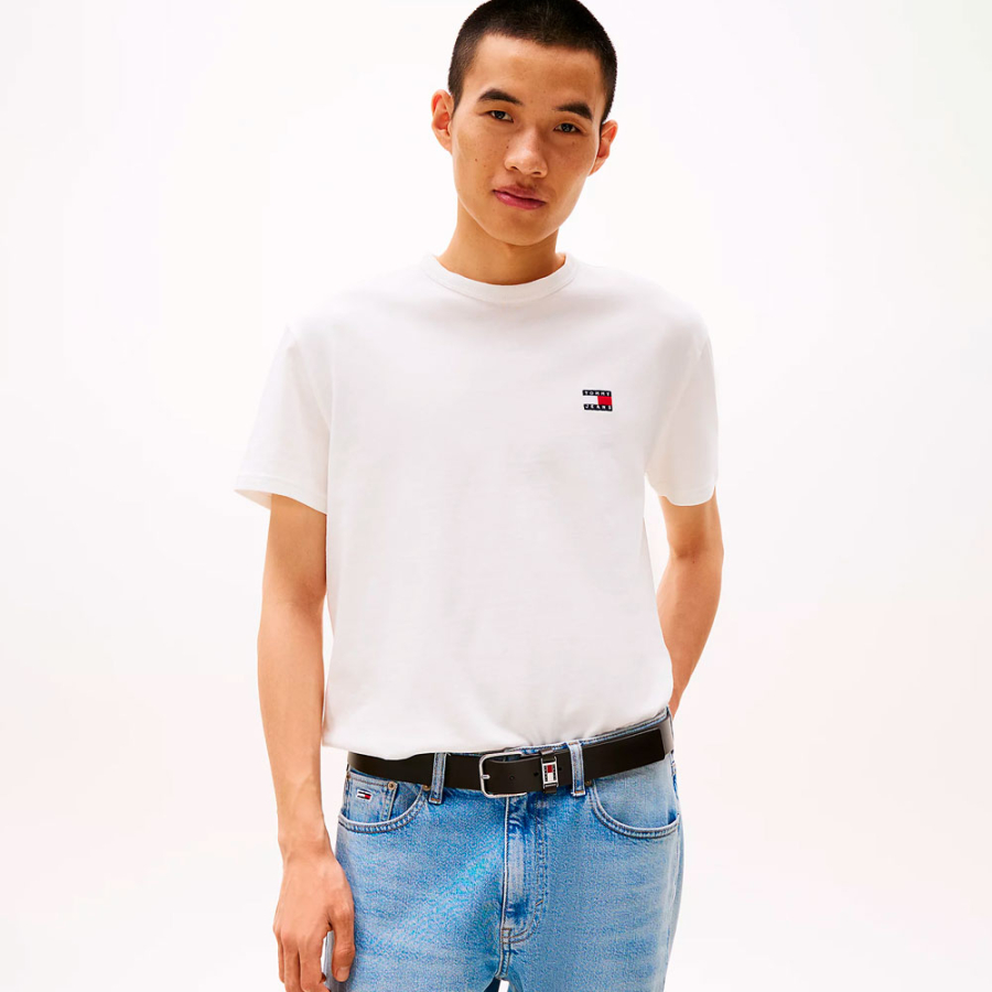 t-shirt-with-tonal-brand-patch t-shirt-with-tonal-brand-patch
