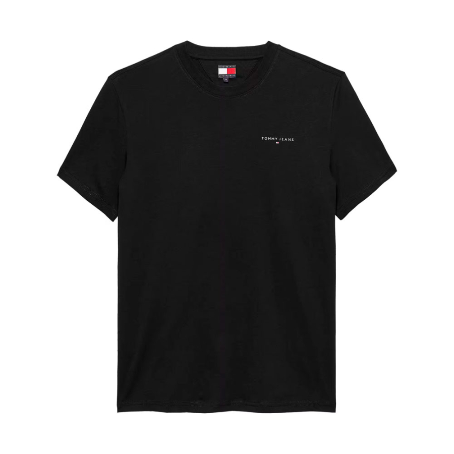 schmales-t-shirt-mit-linearem-logo schmales-t-shirt-mit-linearem-logo