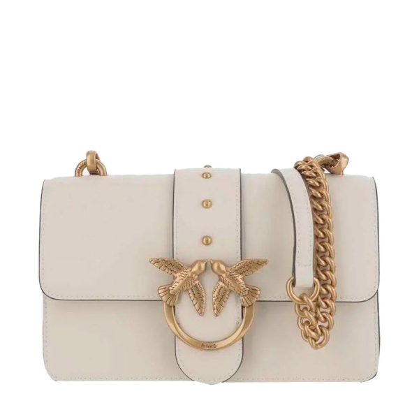 Pinko SAC MINI CHAMPIGNONS VITELLO LOVE ONE - U Blanc- Ref 265 €