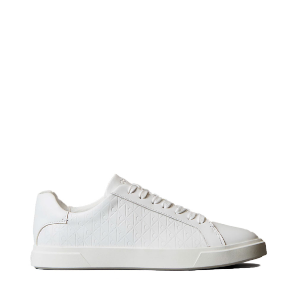 Calvin Klein Baskets en cuir avec logo emblmatique - 41 Blanc- Ref 72 €
