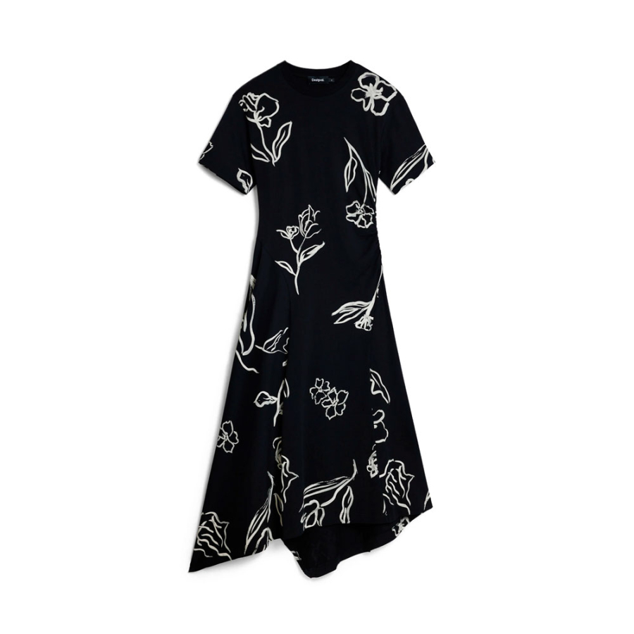 asymmetrisches-kleid-mit-floralen-linien asymmetrisches-kleid-mit-floralen-linien