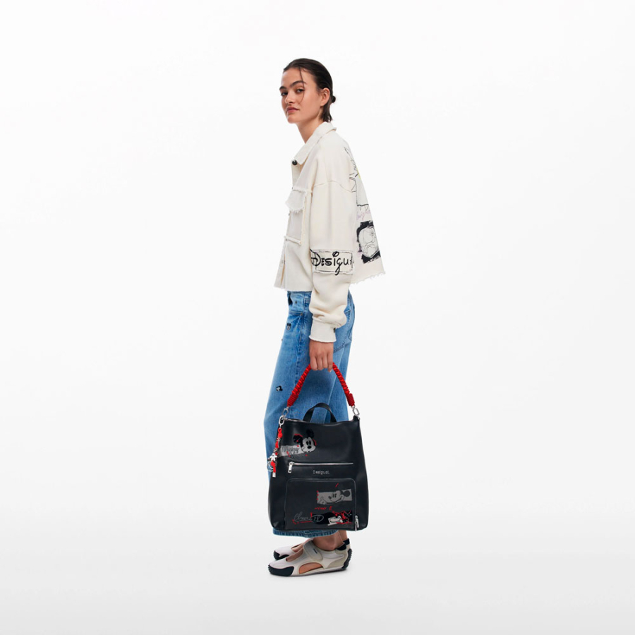 mochila-efecto-piel-mickey-mediana mochila-efecto-piel-mickey-mediana