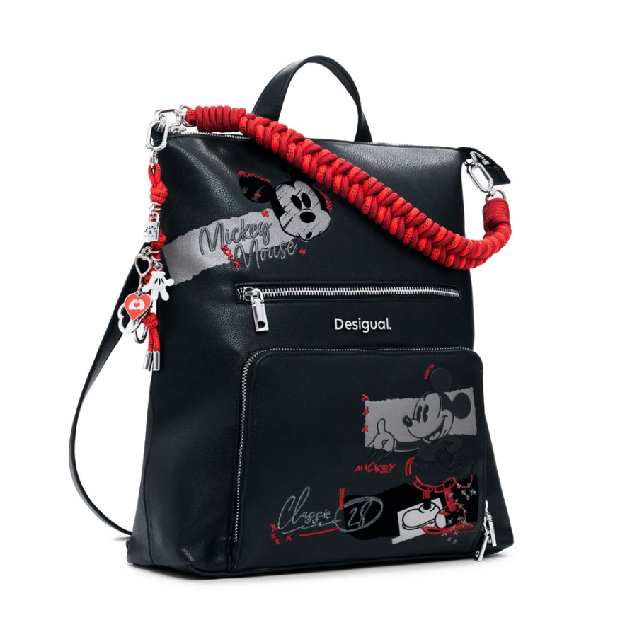 mochila-media-com-efeito-de-couro-do-mickey mochila-media-com-efeito-de-couro-do-mickey