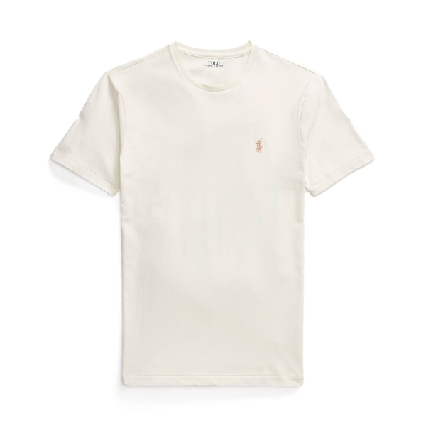 Ralph Lauren T-shirts Beige - T-shirt en tricot ajust personnalis - L - Ref 68 €