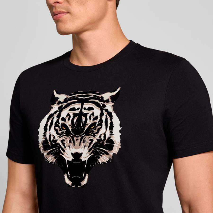 t-shirt-coupe-reguliere-avec-imprime-tigre t-shirt-coupe-reguliere-avec-imprime-tigre