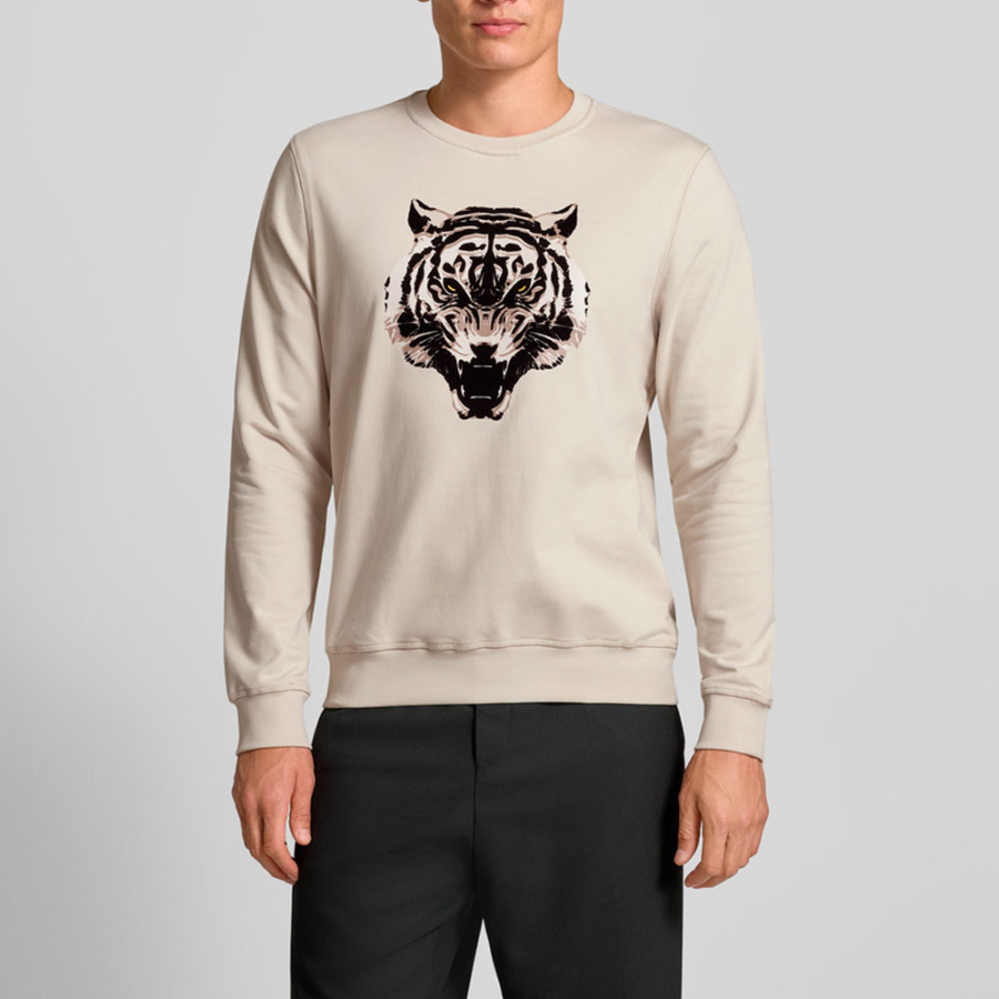 sudadera-regular-fit-con-estampado-de-tigre