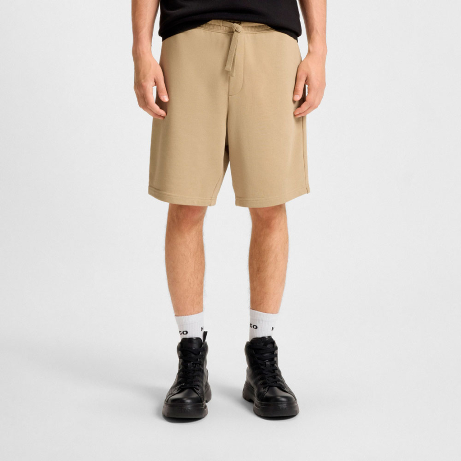 pantaloncini-in-pile-di-cotone-dalla-vestibilita-comoda-con-logo-stampato